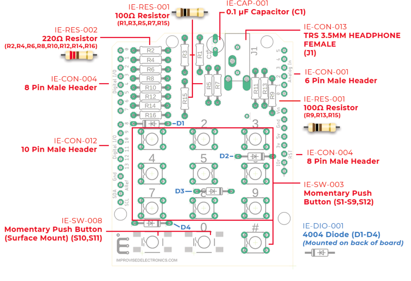 EOD Maker DTMF Encoder and Decoder Build Kit Sale $75.00